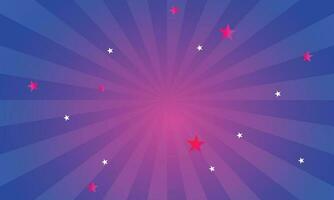 Vector gradient background with star and rays