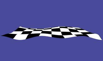 Vector wavy checkered racing flag speed background