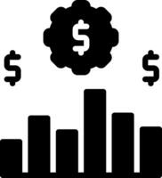 solid icon for economies vector