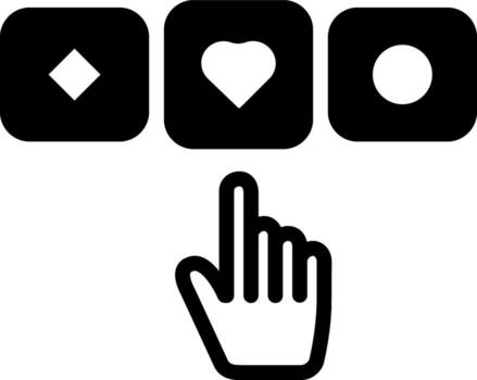 solid icon for operate vector