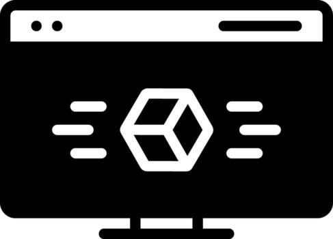 sólido icono para representación vector