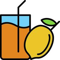 Lemon Juice Vector Icon Design