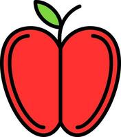 diseño de icono de vector de manzana