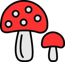 Mushroom Vector Icon Design