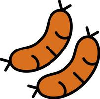 Sausage Vector Icon Design