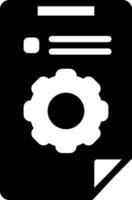 solid icon for qc vector