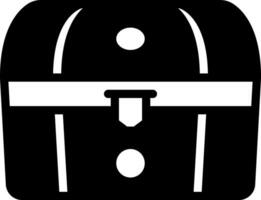 solid icon for chest vector