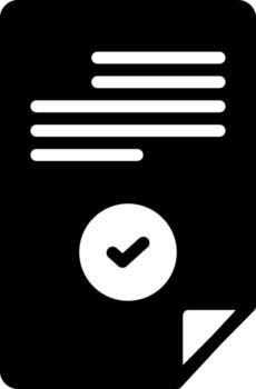 solid icon for agree vector