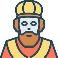color icon for nicholas vector