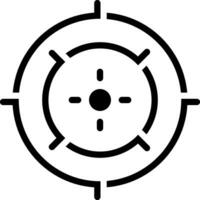 solid icon for precision vector