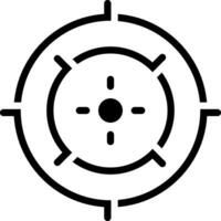 solid icon for precision vector