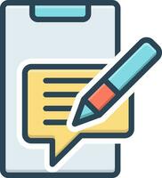color icon for annotated vector