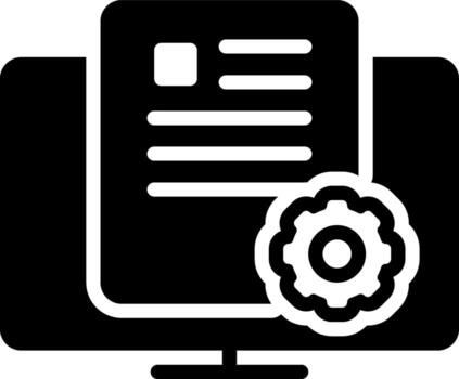 solid icon for attributes vector