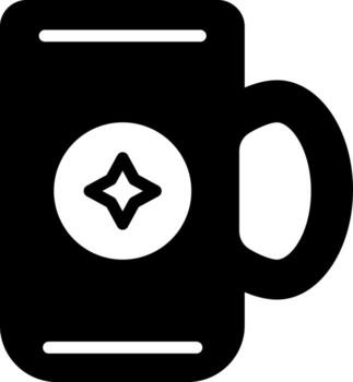 sólido icono para jarra vector