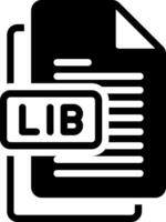 solid icon for libs vector