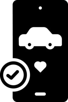 sólido icono para preferir vector
