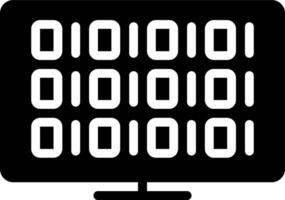solid icon for dos vector