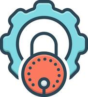 color icon for pgp vector