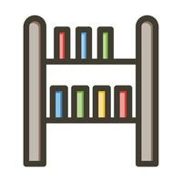 Shelf Vector Thick Line Filled Colors Icon For Personal And Commercial Use.