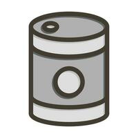 Tinned Food Vector Thick Line Filled Colors Icon For Personal And Commercial Use.