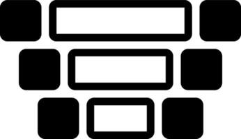 solid icon for nested vector