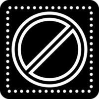 solid icon for restrictions vector