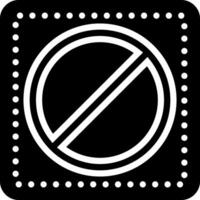 solid icon for restrictions vector