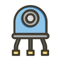 nanobot vector grueso línea lleno colores icono para personal y comercial usar.