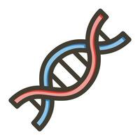 Gene Vector Thick Line Filled Colors Icon For Personal And Commercial Use.