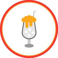 Milkshake Vector Icon Design