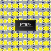 Modern geometric flower pattern vector