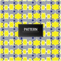 Modern geometric flower pattern vector