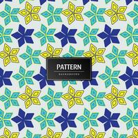 Modern geometric flower pattern vector