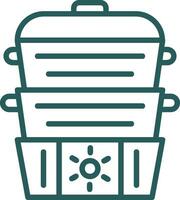 Steamer Vector Icon Design