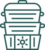 Steamer Vector Icon Design