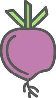 Turnip Vector Icon Design