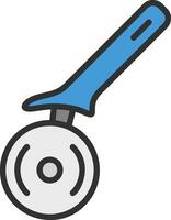 Pizza Cutter Vector Icon Design