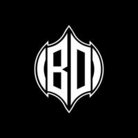 BO letter logo. BO creative monogram initials letter logo concept. BO Unique modern flat abstract vector letter logo design.