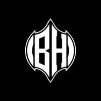 BH letter logo. BH creative monogram initials letter logo concept. BH Unique modern flat abstract vector letter logo design.
