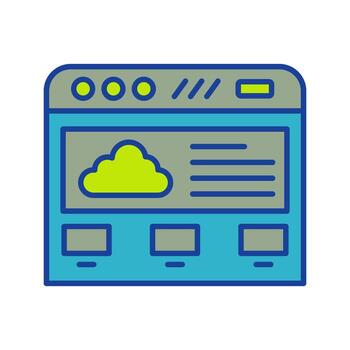 Cloud Computing Vector Icon