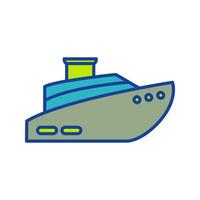 icono de vector de barco