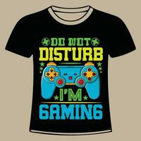 Gaming design for t-shirt, cards, frame artwork, bags, mugs, stickers, tumblers, phone cases, print etc. vector