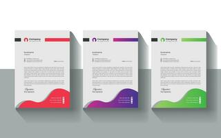 Business Letterhead Design Template. vector