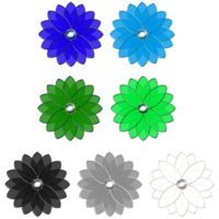 Flower Cold Colors Embellishment png