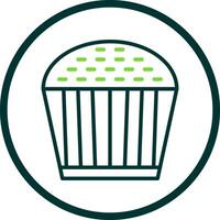 diseño de icono de vector de cupcake