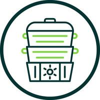 Steamer Vector Icon Design