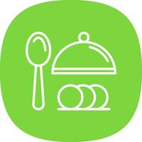 Dinner Vector Icon Design