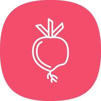 Turnip Vector Icon Design