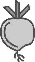 Turnip Vector Icon Design