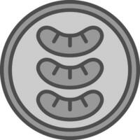 Sausage Vector Icon Design